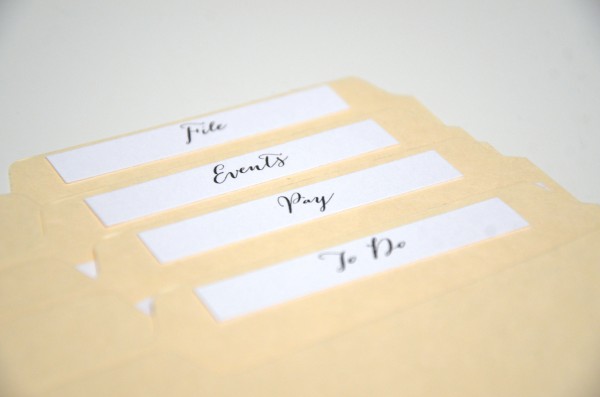 file folder paperwork organized