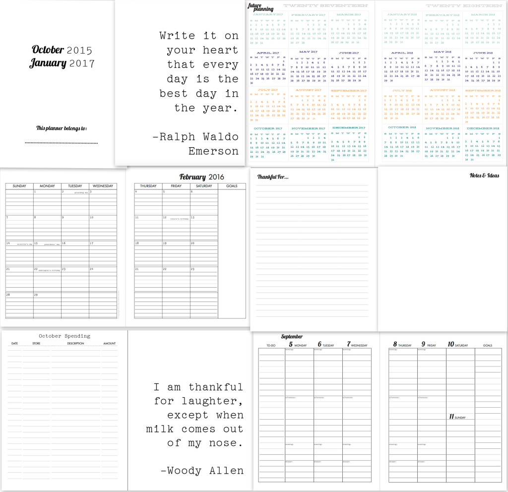 weekly planner